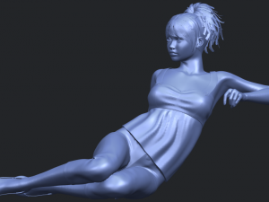 naked girl f06 3D-printmodel