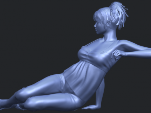 naked girl f06 3D-printmodel