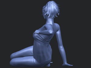 naked girl f06 3D-printmodel
