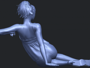 naked girl f06 3D-printmodel