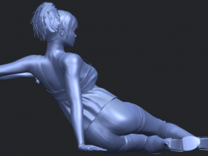 naked girl f06 3D-printmodel