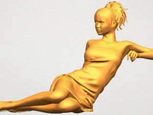 नग्न लड़की f07 3D प्रिंट मॉडल