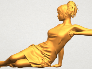 naked girl f07 Model Cetak 3D