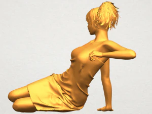 नग्न लड़की f07 3D प्रिंट मॉडल