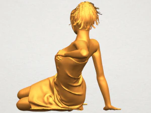 नग्न लड़की f07 3D प्रिंट मॉडल