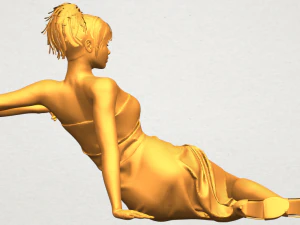 नग्न लड़की f07 3D प्रिंट मॉडल