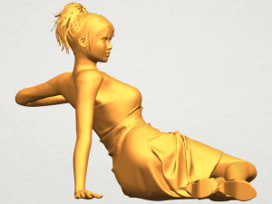 नग्न लड़की f07 3D प्रिंट मॉडल