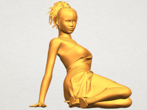 naked girl f07 Model Cetak 3D