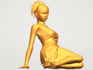 नग्न लड़की f07 3D प्रिंट मॉडल