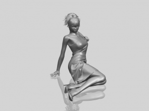 naked girl f07 Model Cetak 3D