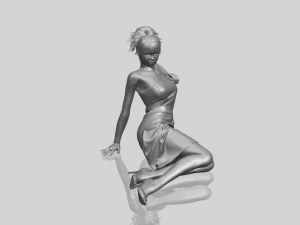 नग्न लड़की f07 3D प्रिंट मॉडल