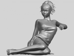 नग्न लड़की f07 3D प्रिंट मॉडल