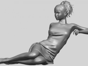 नग्न लड़की f07 3D प्रिंट मॉडल