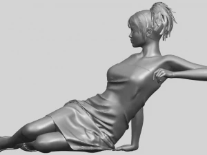 नग्न लड़की f07 3D प्रिंट मॉडल