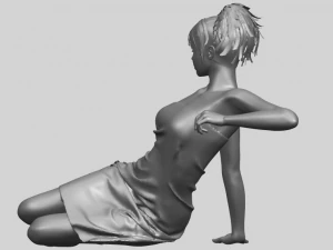 नग्न लड़की f07 3D प्रिंट मॉडल