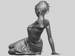 naked girl f07 Model Cetak 3D