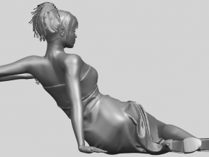 naked girl f07 Model Cetak 3D