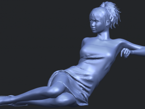 naked girl f07 Model Cetak 3D