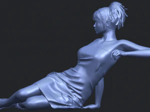 नग्न लड़की f07 3D प्रिंट मॉडल