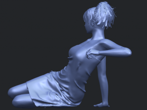 naked girl f07 Model Cetak 3D