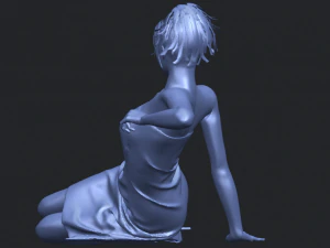 नग्न लड़की f07 3D प्रिंट मॉडल
