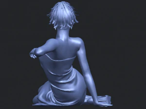 नग्न लड़की f07 3D प्रिंट मॉडल