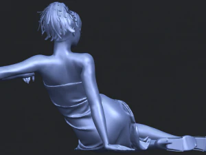 नग्न लड़की f07 3D प्रिंट मॉडल