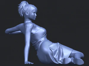 नग्न लड़की f07 3D प्रिंट मॉडल