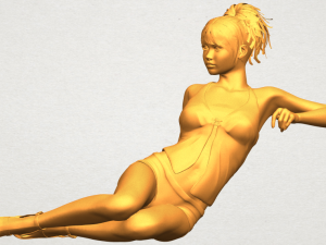 naked girl f08 Modello di stampa 3D