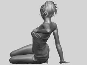 naked girl f08 Modello di stampa 3D