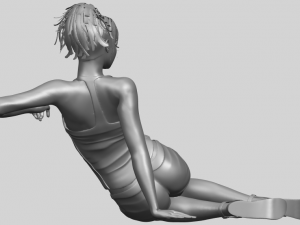 naked girl f08 Modello di stampa 3D