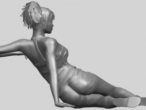 naked girl f08 Modello di stampa 3D
