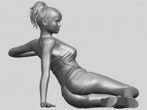 naked girl f08 Modello di stampa 3D