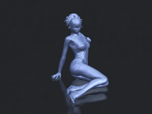 naked girl f08 3D Print Model