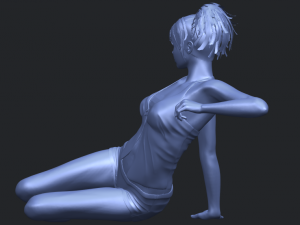 naked girl f08 Modello di stampa 3D