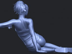 naked girl f08 Modello di stampa 3D