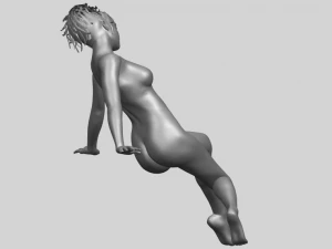 naked girl g01 3D Print Model