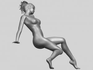 naked girl g01 Modello di stampa 3D
