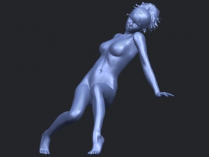 naked girl g01 Modello di stampa 3D
