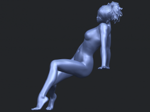 naked girl g01 Modello di stampa 3D