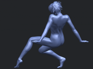 naked girl g01 Modello di stampa 3D