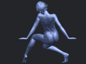 naked girl g01 Modello di stampa 3D