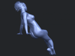 naked girl g01 Modello di stampa 3D