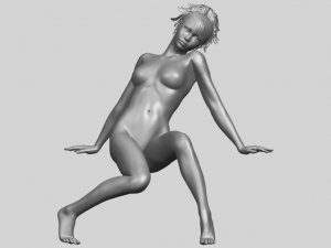 naked girl g01 Modello di stampa 3D
