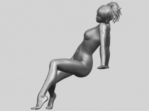 naked girl g01 Modello di stampa 3D
