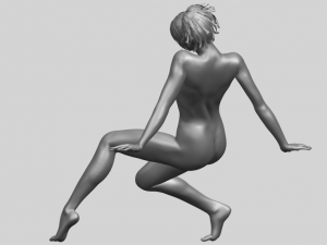naked girl g01 Modello di stampa 3D