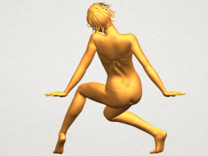 naked girl g02 3D Baskı Modeli