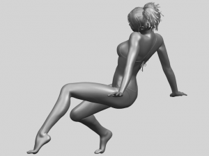 naked girl g02 3D Baskı Modeli