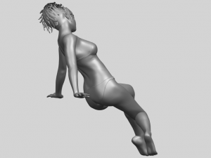naked girl g02 3D Baskı Modeli