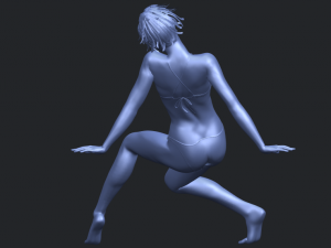 naked girl g02 3D Baskı Modeli